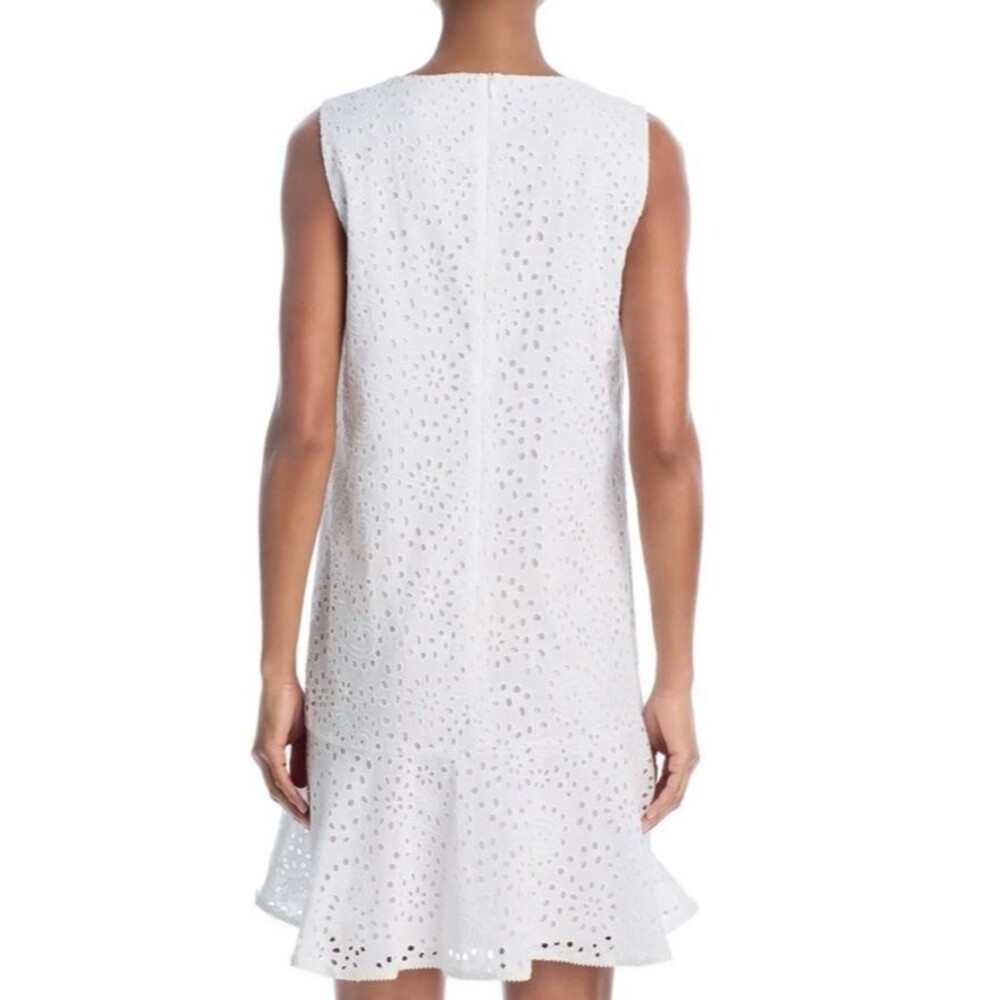 Kobi Halperin Leora White Eyelet Mini Dress Size XS NWOT - Picture 3 of 11